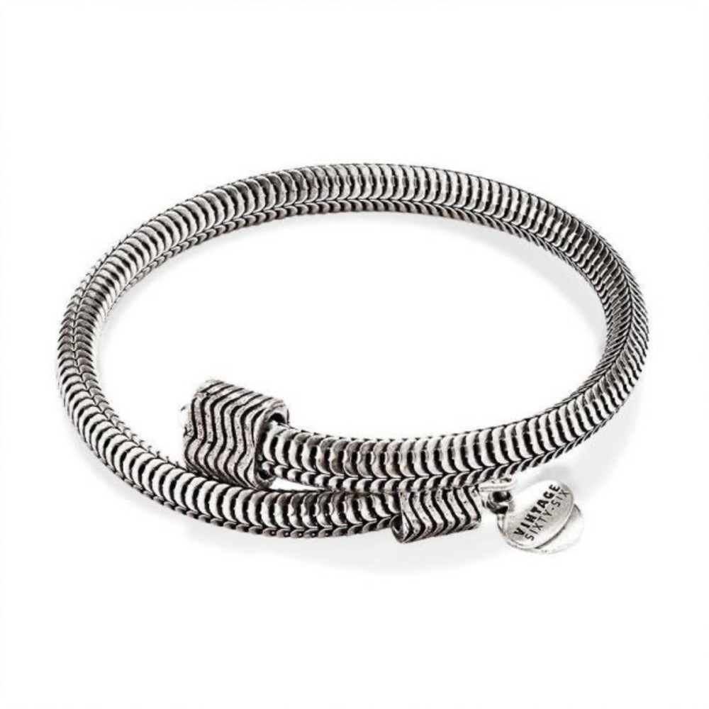 Alex and Ani Drift Wrap Rafaelian Silver Bracelet